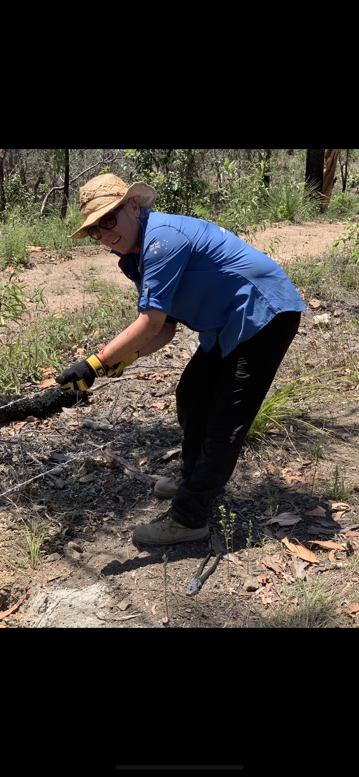 Peta-Maree Grant hard at work as a DRA volunteer
