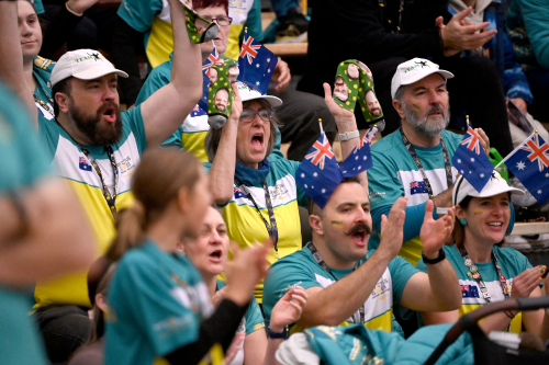 The 'Alex Hale Support Crew' at the Invictus Games