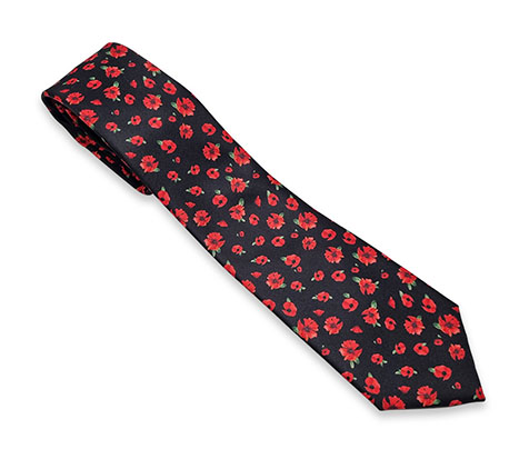Poppies tie