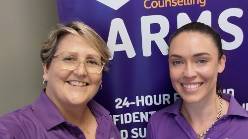 Open Arms' Peers Sarah and Jess