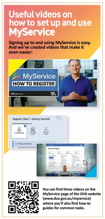 Ad advertising MyService videos