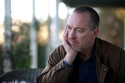 Man sitting and in deep contemplation