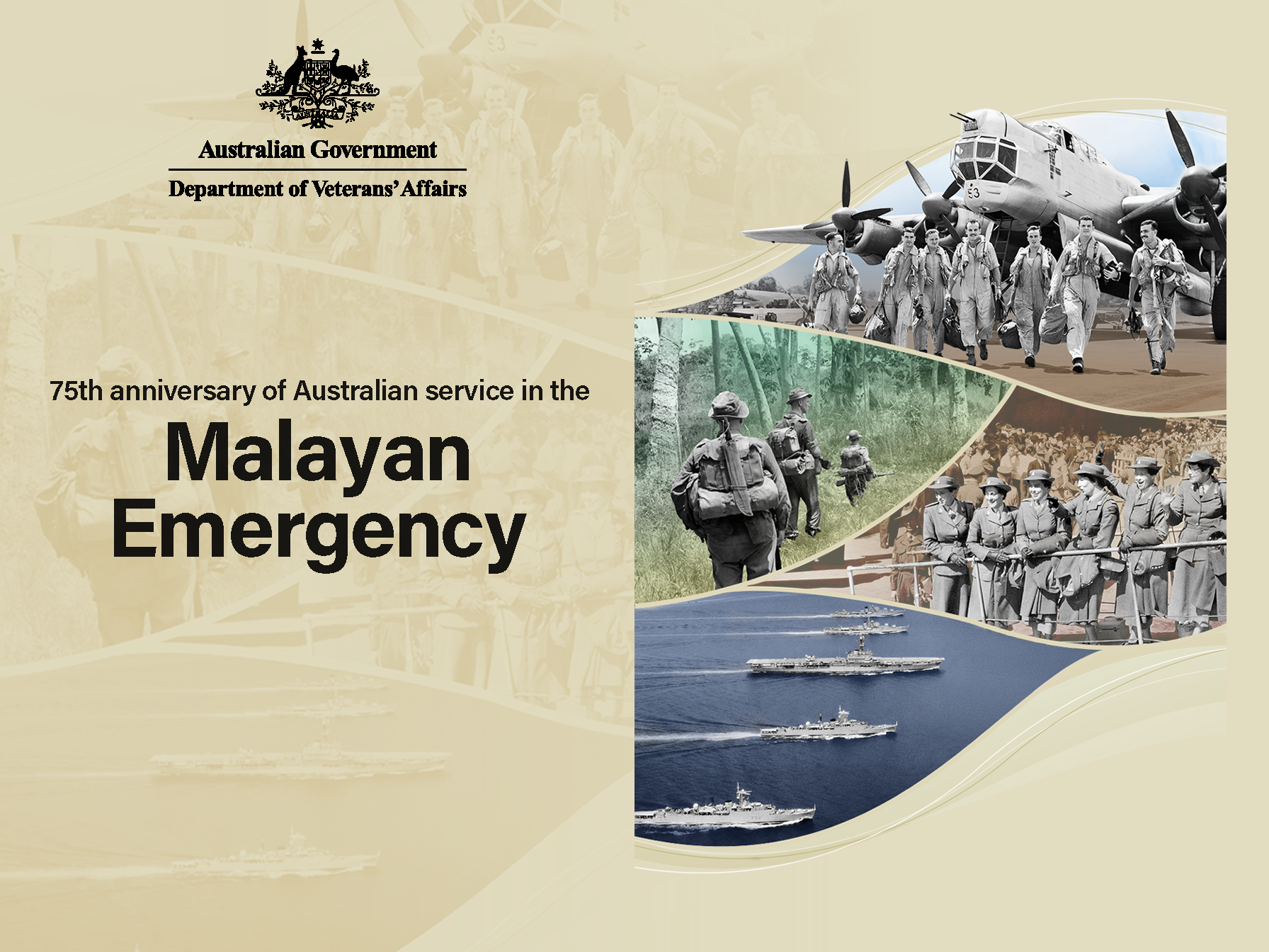 A commemorative tile displaying the Australian Army, Royal Australian Navy, Royal Australian Air Force and Australian nurses.