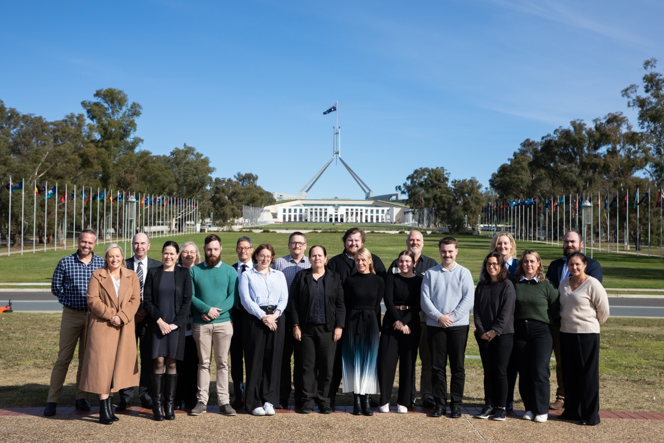 Participants in the VetPaths 2024 program with senior DVA executives