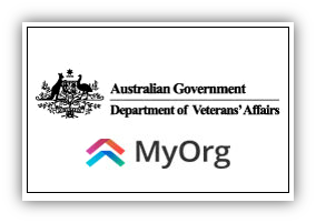 Australian Government, Department of Veterans' Affairs MyOrg logo