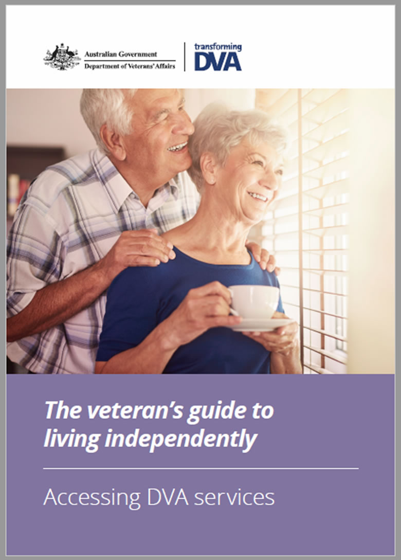 Cover of ‘A veteran’s guide to living independently — accessing DVA services’