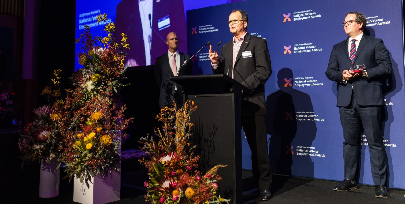 The NSW Government Veterans Employment Program was awarded the Best Veteran Employment Commitment Initiative at the  Prime Minister’s National Veteran Employment Awards 2025