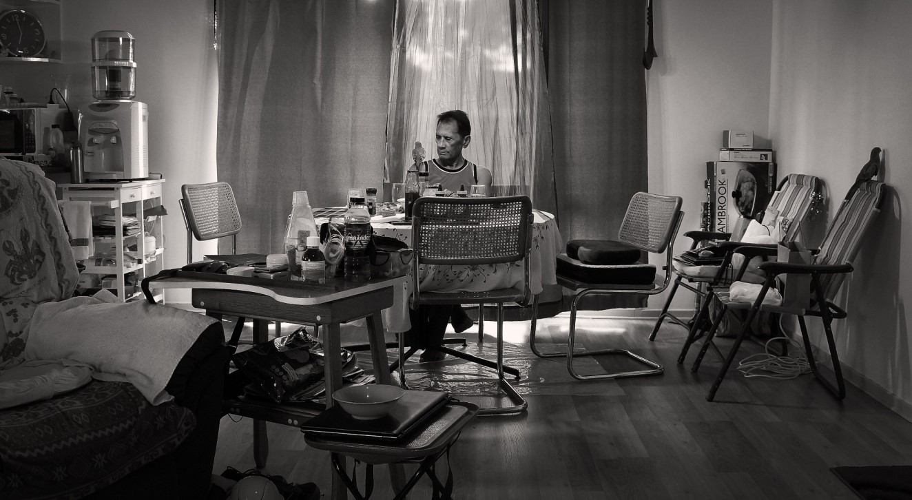 Portrait of Vietnam veteran James Bruce Taawhi Kerehona