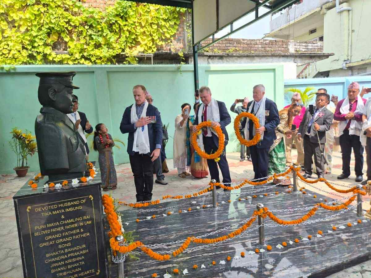 The ‘Keith Payne VC Room’ was established at the Rambahadur Limbu VC Memorial site in his hometown of Damak, Nepal