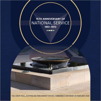 Cover of 75th Anniversary of National Service 1951-1972 Order of Service