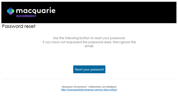image of password reset dialogue box