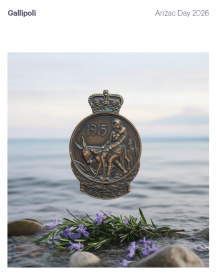 Cover of Anzac Day Gallipoli Order of Service 2026