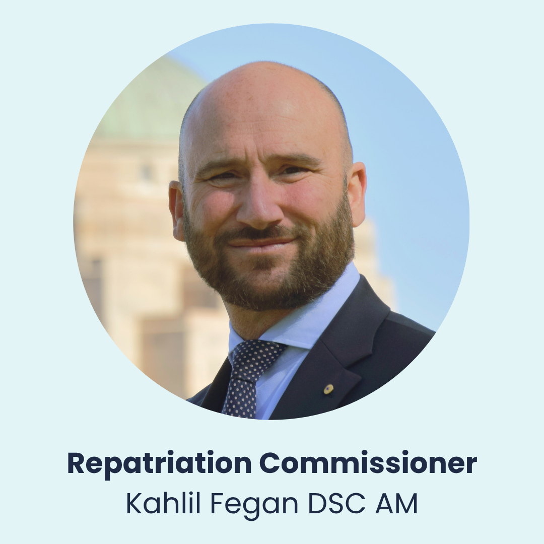 Repatriation Commissioner - Kahlil Fegan DSC AM