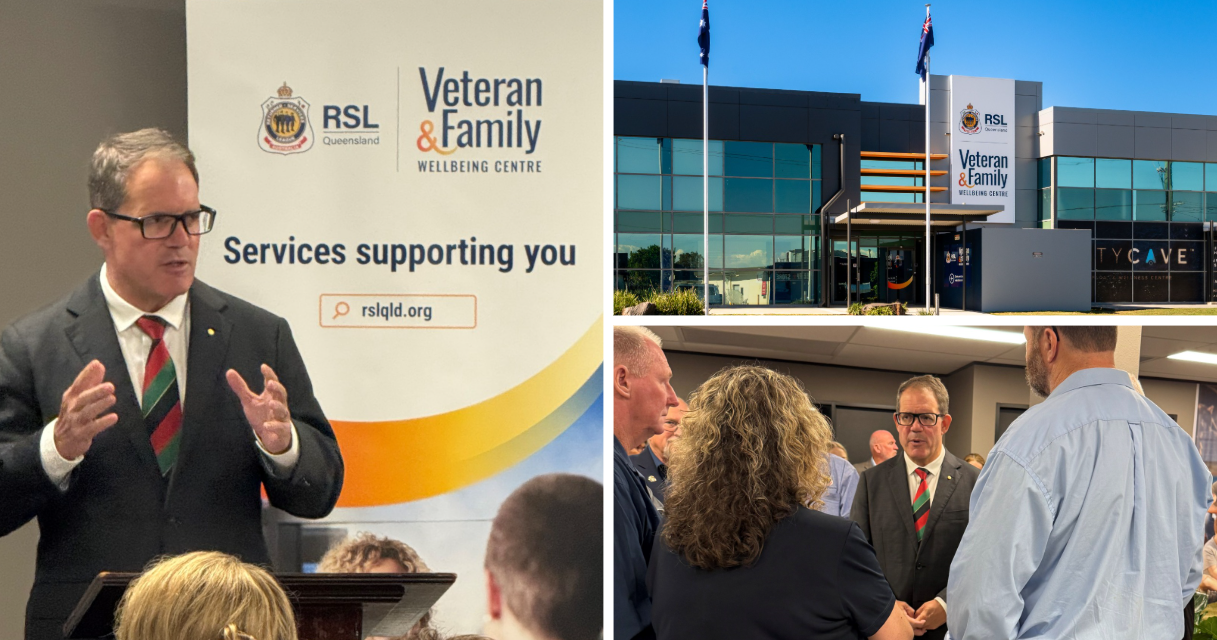 Photos of the Luke Gosling opening the new Veterans’ and Families’ Hub in Ipswich