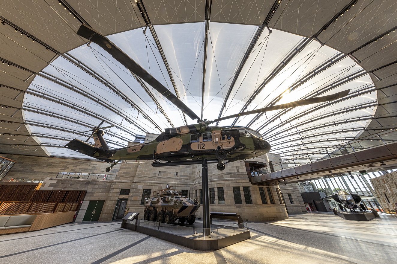 The new Anzac Hall at the Australian War Memorial 