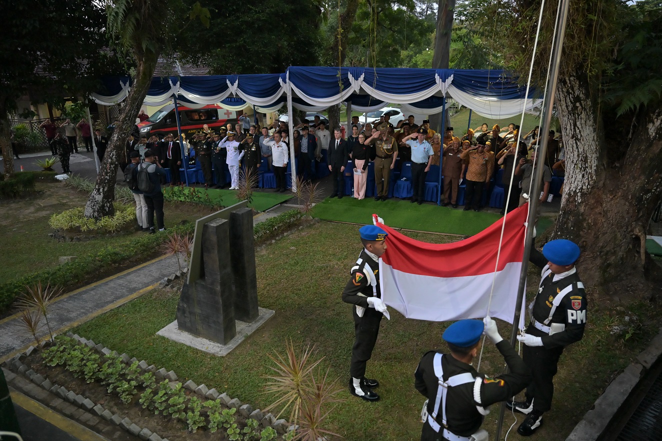 Anzac Day Dawn Service 2026 in Balikpapan, held annually on Pasir Ridge, one of the key battle sites of the operation.