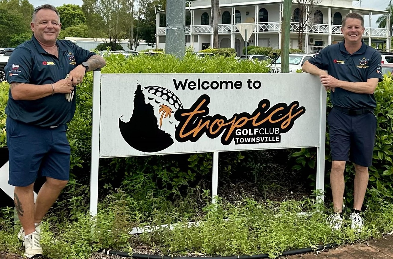 Joe and Matt, founders of the NQ Defence Veterans Golf Club