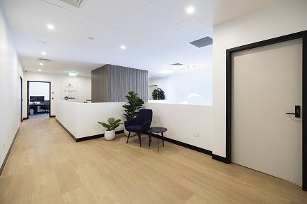 The reception area of the Hunter Veterans’ and Families’ Hub
