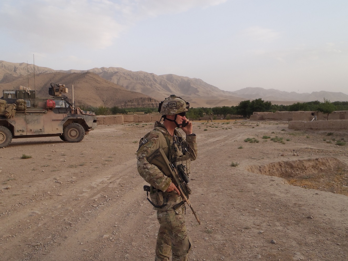 Kahlil Fegan as a Lieutenant Colonel commanding the 8th/9th Battalion and Mentoring Task Force Four, Afghanistan, 2012. (Image: Defence)