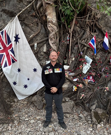 Mathew Jones at Hellfire Pass, Thailand
