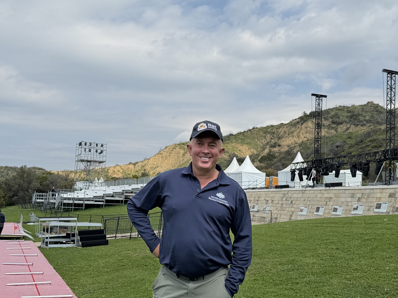 Nathan Shingles helped to deliver the Anzac Day services at Gallipoli this year.