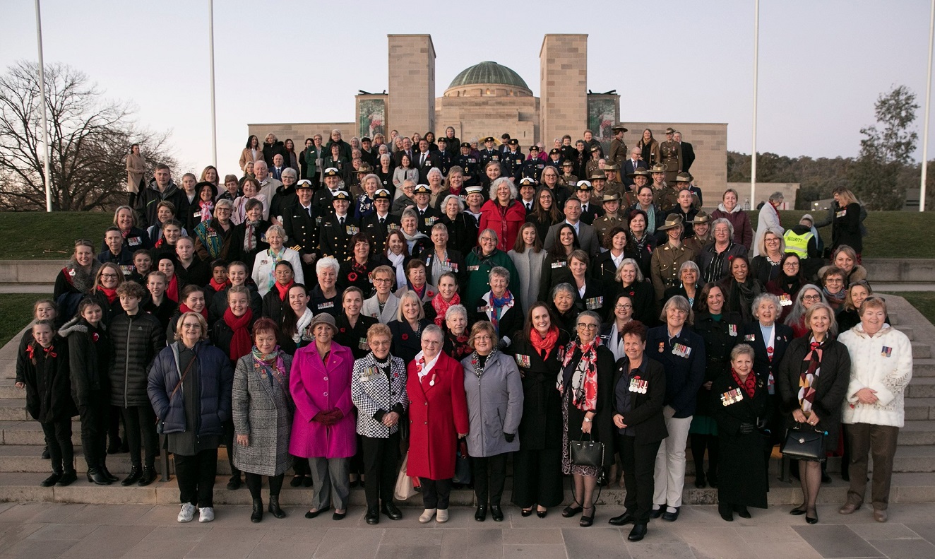 War widows and veteran families at the Australian War Memorial