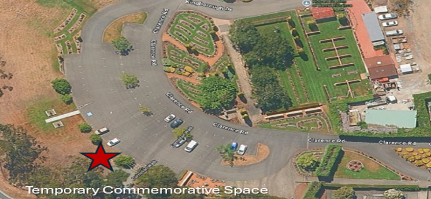 Hobart's Garden of Remembrance - Temporary commemorative space