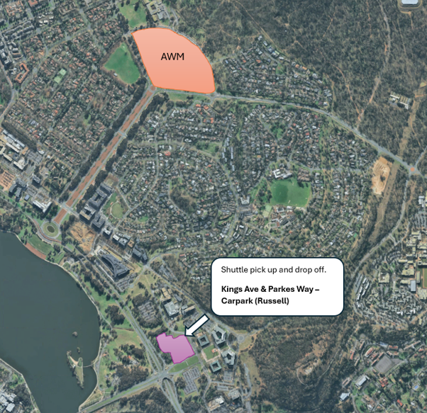 Aerial view of King Avenue & Parkes Way intersection