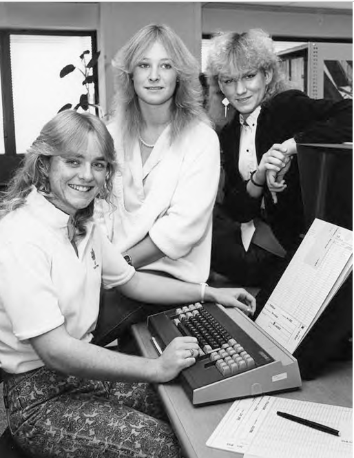 Staff at the Canberra office in 1980s.