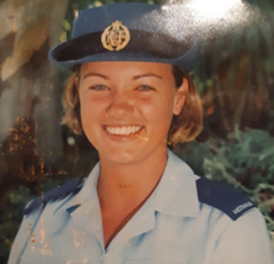 An image of Amanda Heartsong, in her RAAF uniform.