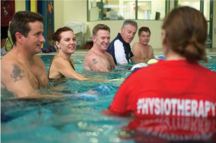 Veterans at physiotherapy. Copyright: DVA. 