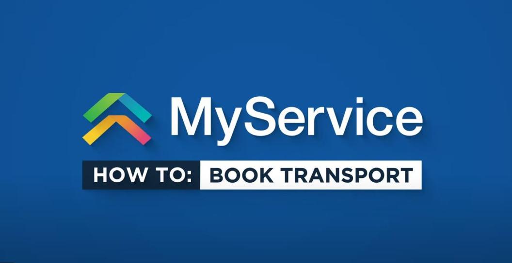 Screen shot of video with words How to book transport