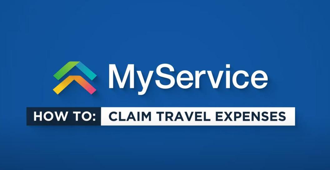 Screen shot of video saying How to claim travel expenses