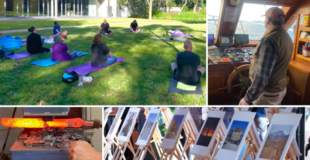 Examples of successfully funded Veteran Wellbeing Grants, including yoga, nautical courses, blacksmithing courses and a veteran-led photography exhibition