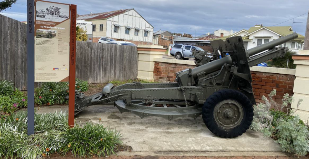 An historic 15 pounder howitzer has been restored for display with funding from the Saluting Their Service grants