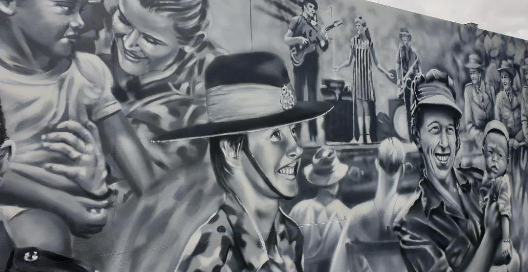 Violet Town mural excerpt