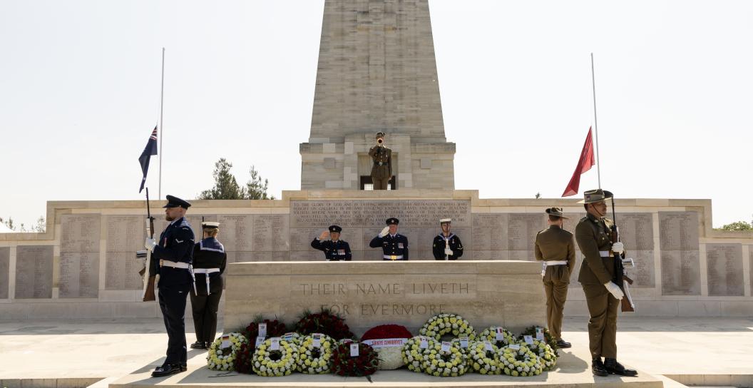 ADF members at the Last Post on Anzac Day 2025 at Lone Pine on the Gallipoli Peninsula, Türkiye.