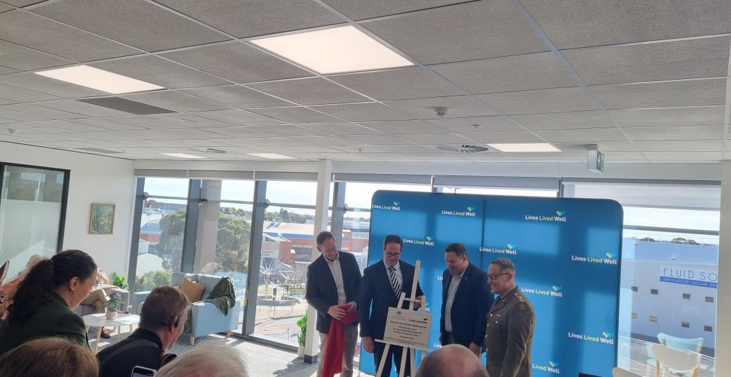VIPs opening of North Adelaide Veterans' and Families' Hub