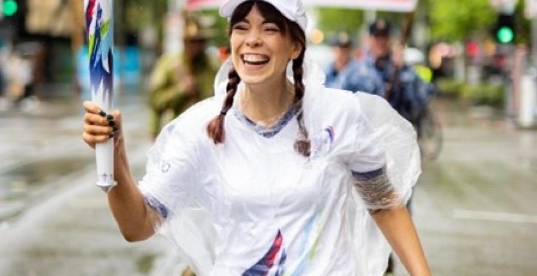 Ms Annabelle Wilson at the Legacy Torch Relay