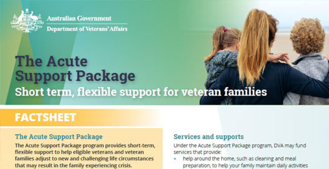 Acute Support Package publication cover
