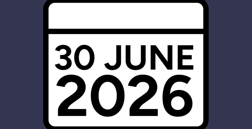 Calendar entry, 30 June 2026