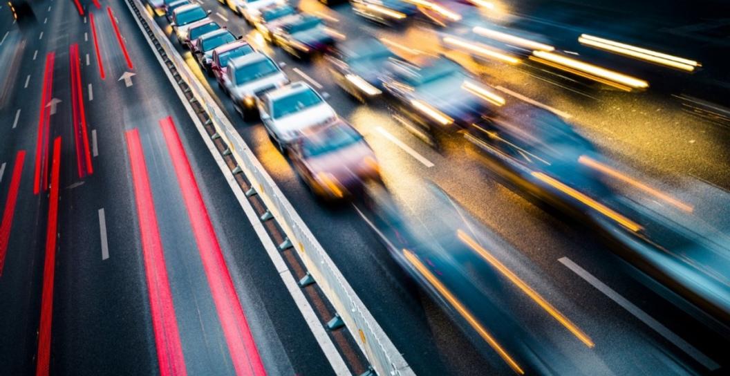 Cars driving on a highway