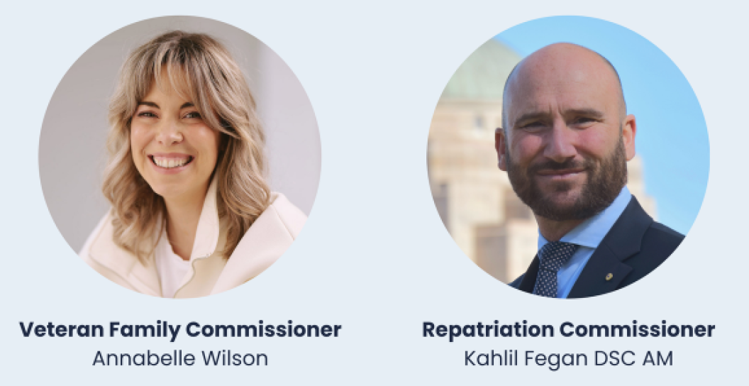 A picture of the Veteran Family Commissioner and the Repatriation Commissioner