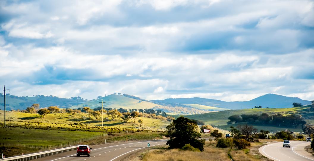 car on a rural road