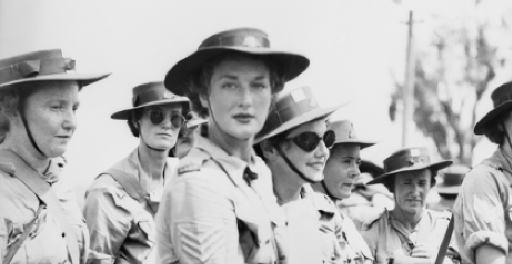 Australian Women’s Army Service women in Lae, New Guinea, 1945
