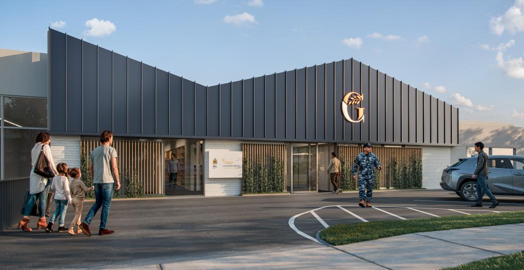 Goldsworthy Veterans' and Families' Centre. Artist's impression image courtesy of RSLWA 