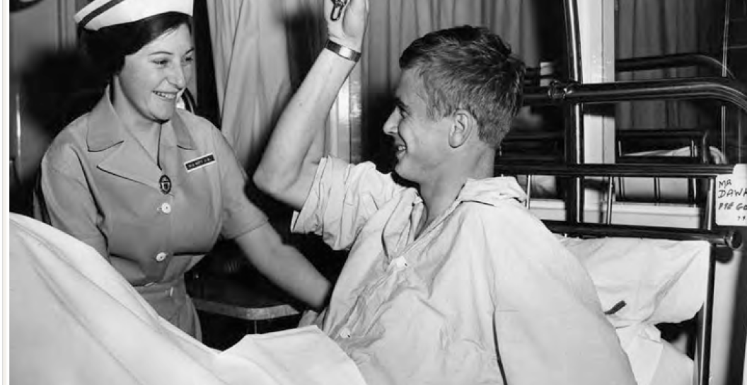 Vietnam veteran at a repatriation hospital 
