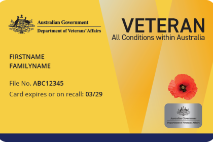 Gold Veteran Card