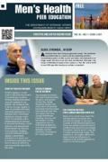 Publication cover of Mens Health Peer Education Magazine. Vol. 16. No. 1. Issue 1, 2017 Positive & Active Ageing
