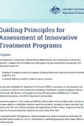 Guiding principles for assessment of innovative treatment programs